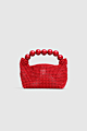 CECILIA BAG hong kong red · acryl pearls · Size ONESIZE