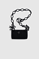 FLOWER BAG black · acryl pearls · Size ONESIZE