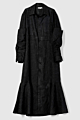 ROBIN SHIRT DRESS HST black flowered jacquard 