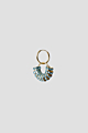 SNALE EARRINGS light blue · swarovski charms on gold plated silver hoops